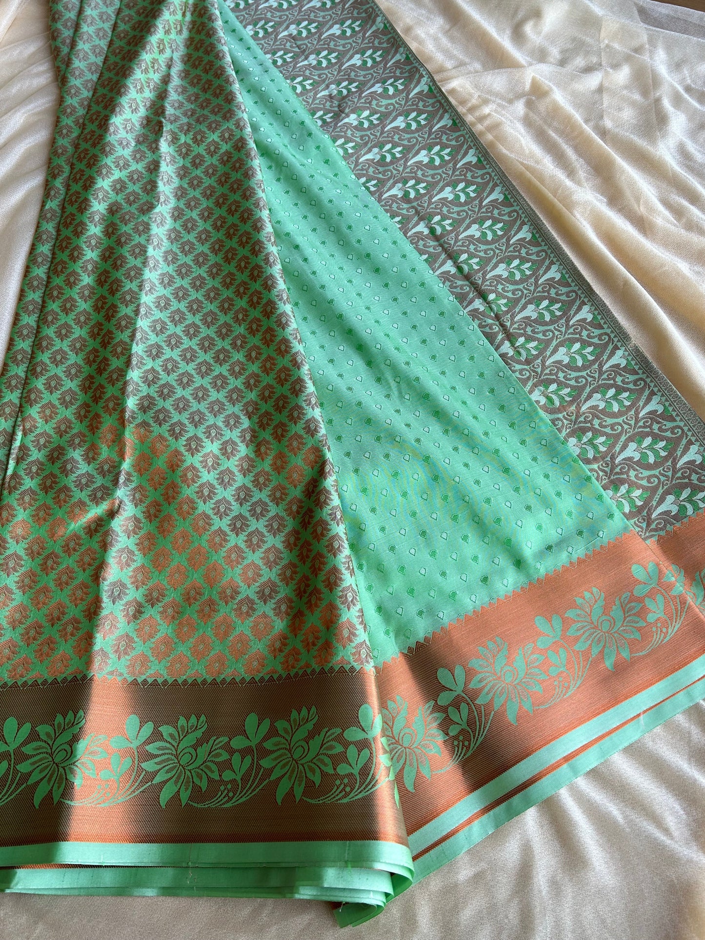 Bangalore Brocade Semi-Silk Sarees - My Store