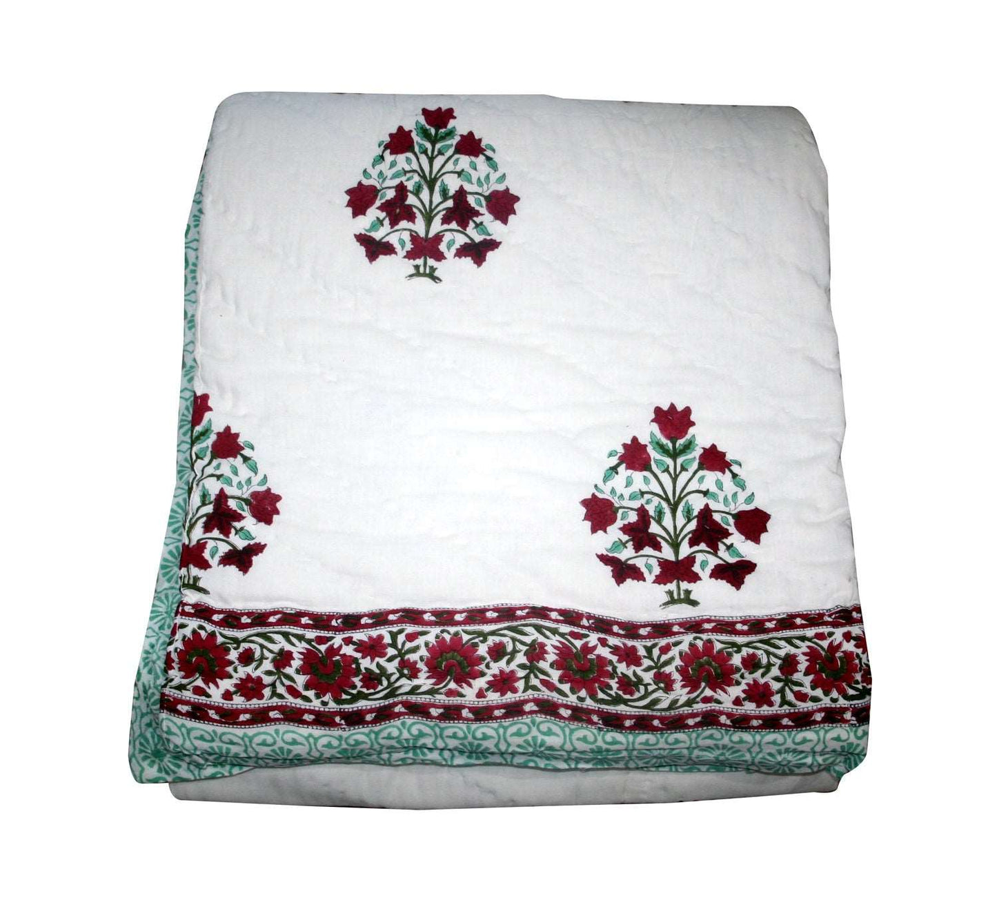 Exquisite Block Printed Rasai from Jaipur - Handcrafted Comfort and Elegance - Indianidhi