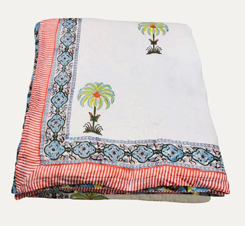 Exquisite Block Printed Rasai from Jaipur - Handcrafted Comfort and Elegance - Indianidhi