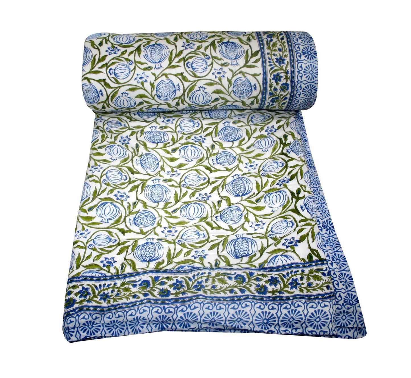 Exquisite Block Printed Rasai from Jaipur - Handcrafted Comfort and Elegance - Indianidhi