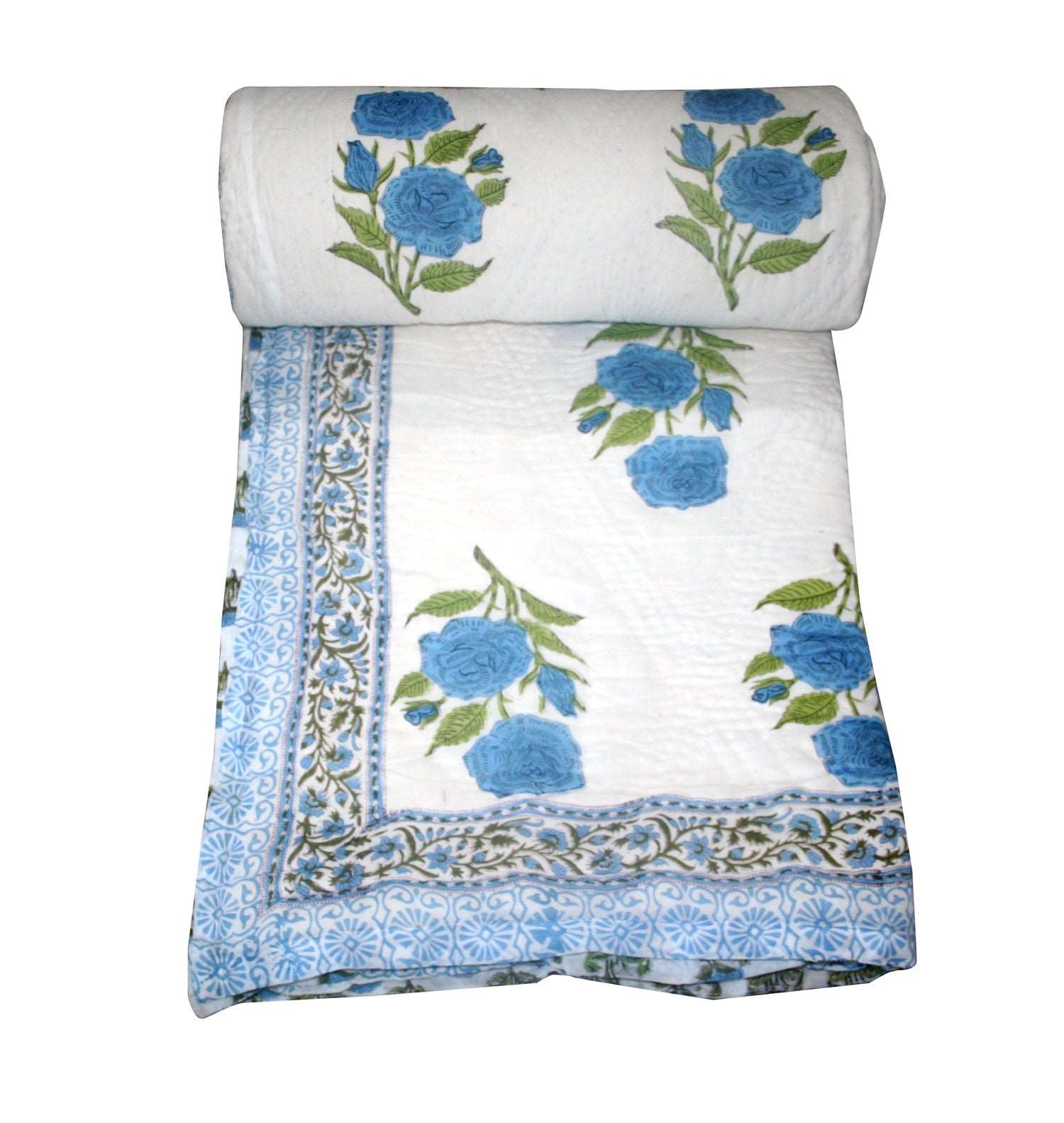 Exquisite Block Printed Rasai from Jaipur - Handcrafted Comfort and Elegance - Indianidhi