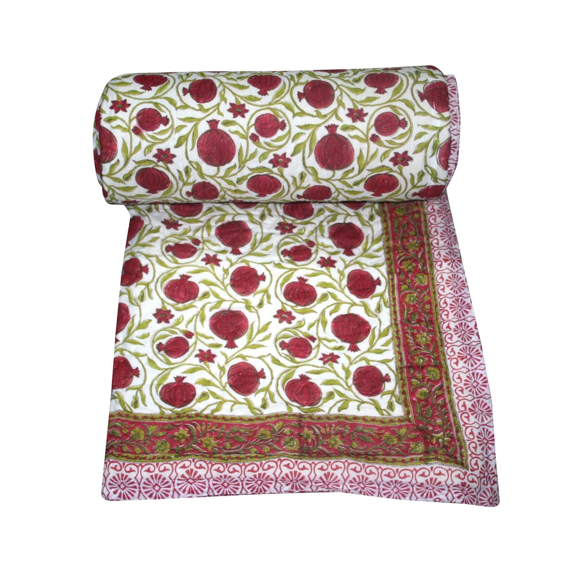 Exquisite Block Printed Rasai from Jaipur - Handcrafted Comfort and Elegance - Indianidhi