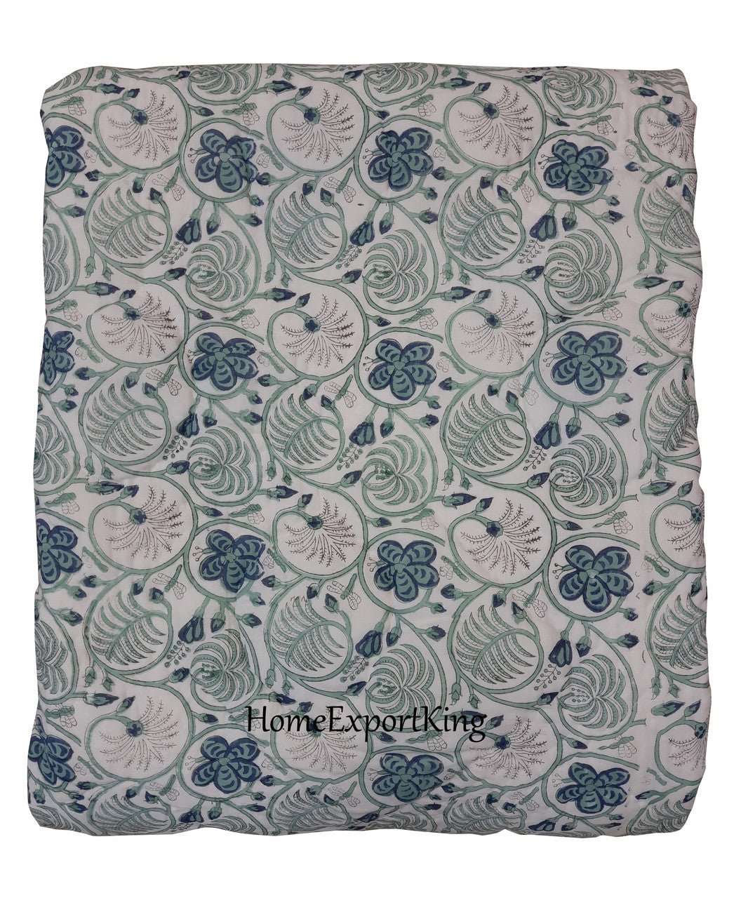 Exquisite Block Printed Rasai from Jaipur - Handcrafted Comfort and Elegance - Indianidhi