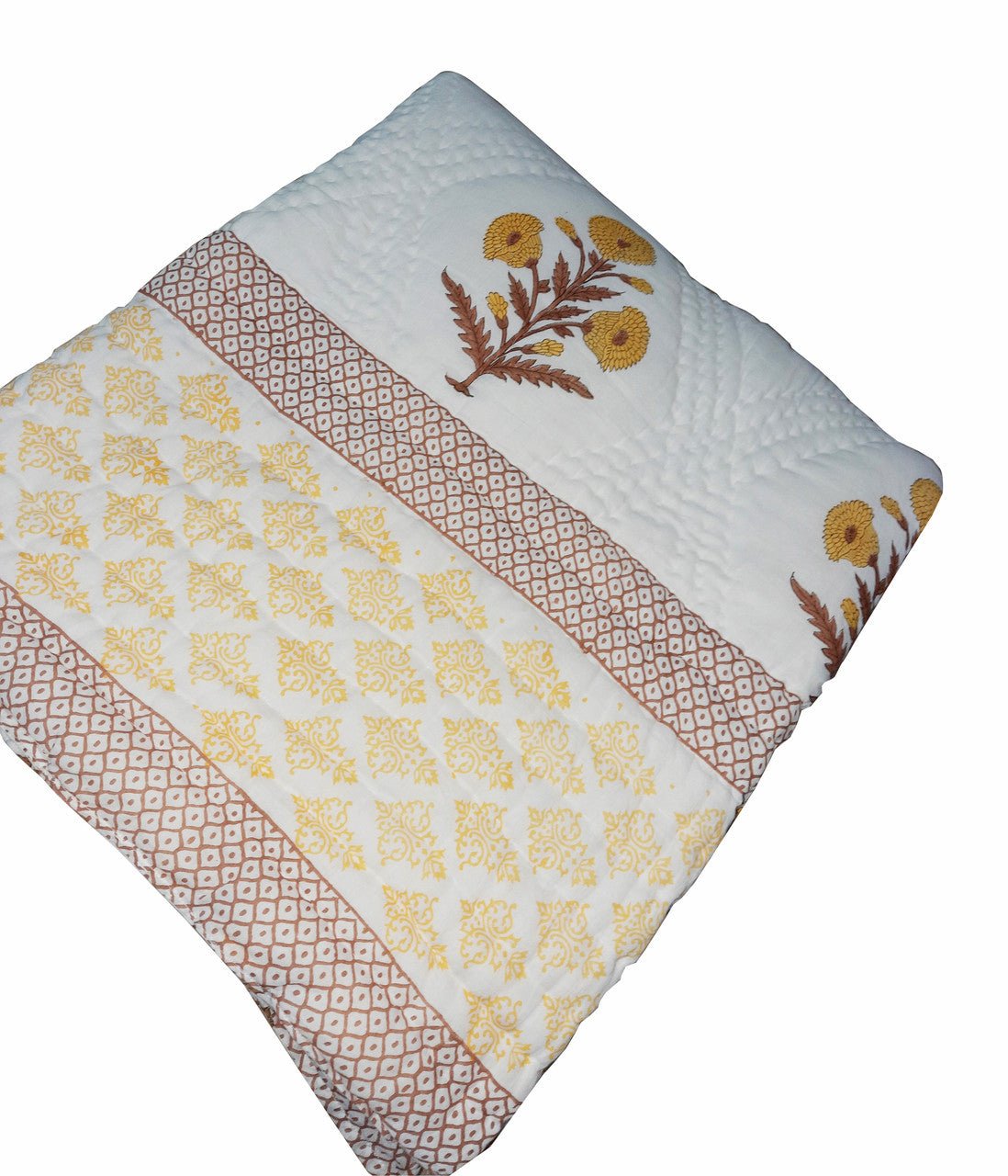 Exquisite Block Printed Rasai from Jaipur - Handcrafted Comfort and Elegance - Indianidhi