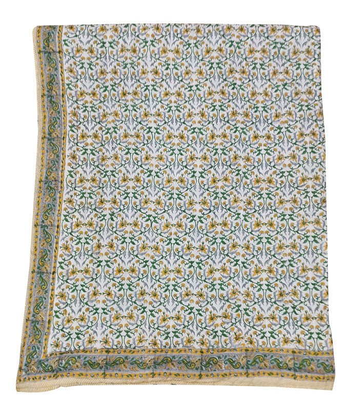 Exquisite Block Printed Rasai from Jaipur - Handcrafted Comfort and Elegance - Indianidhi