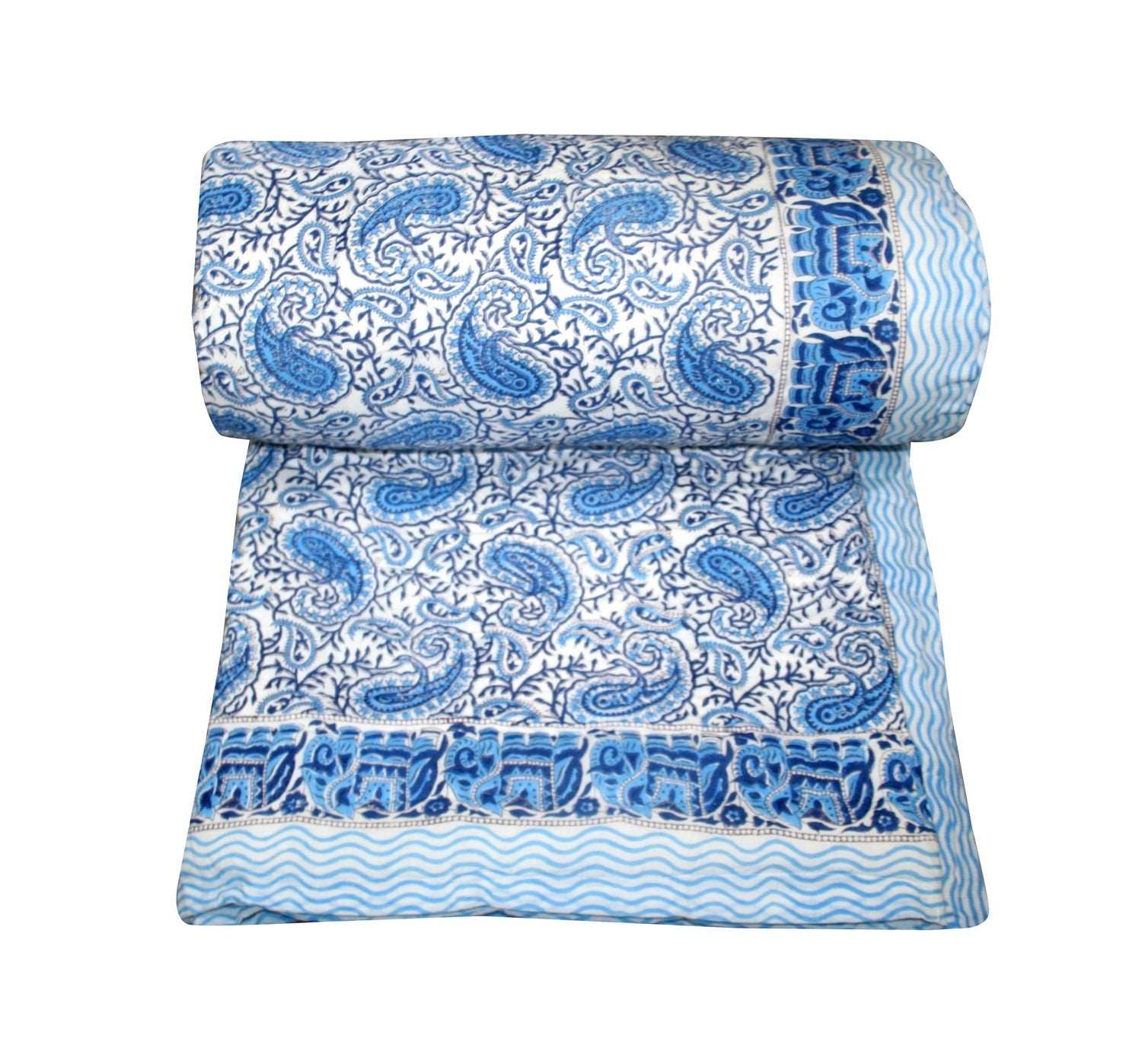 Exquisite Block Printed Rasai from Jaipur - Handcrafted Comfort and Elegance - Indianidhi