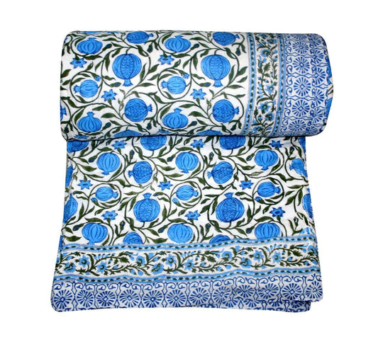 Exquisite Block Printed Rasai from Jaipur - Handcrafted Comfort and Elegance - Indianidhi