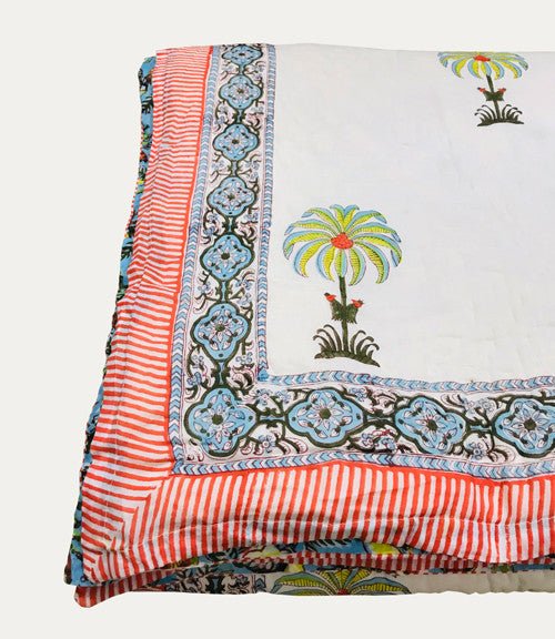 Exquisite Block Printed Rasai from Jaipur - Handcrafted Comfort and Elegance - Indianidhi