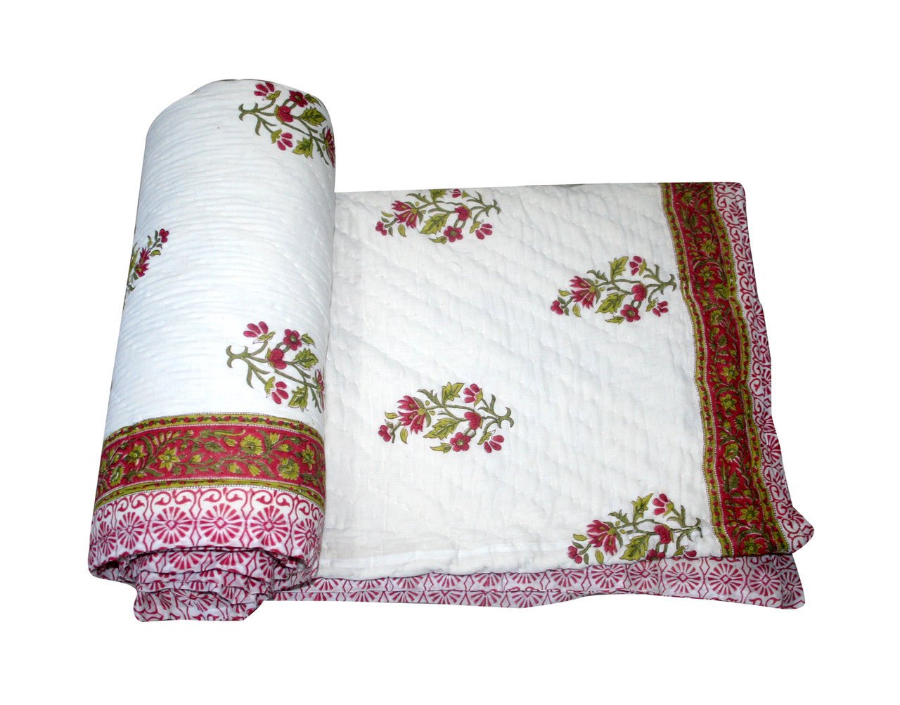 Exquisite Block Printed Rasai from Jaipur - Handcrafted Comfort and Elegance - Indianidhi