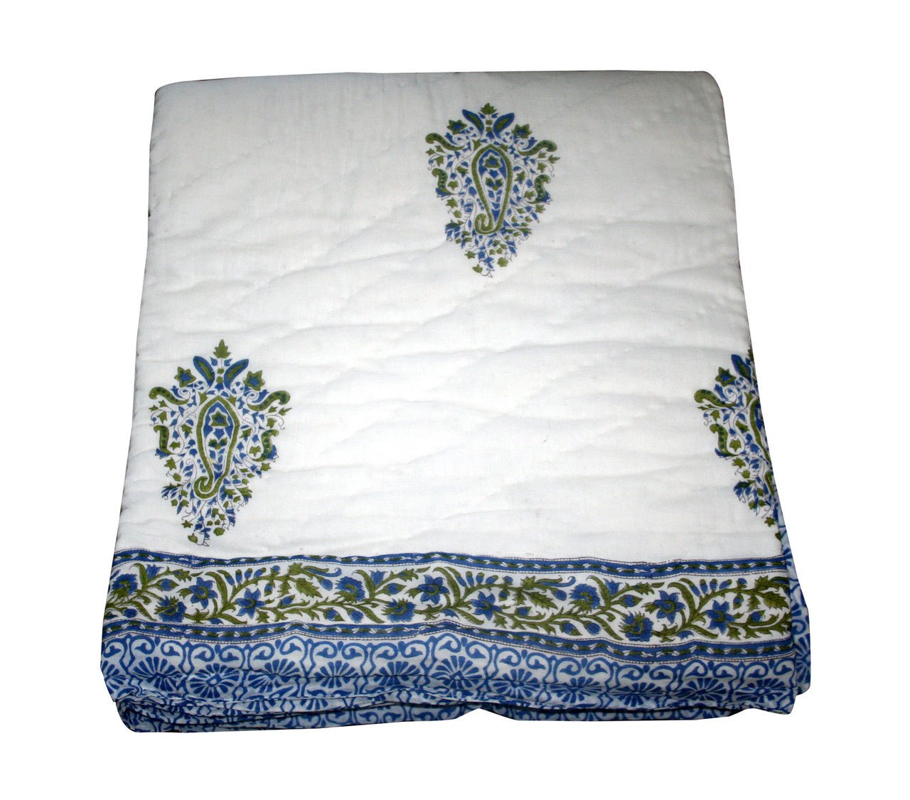 Exquisite Block Printed Rasai from Jaipur - Handcrafted Comfort and Elegance - Indianidhi