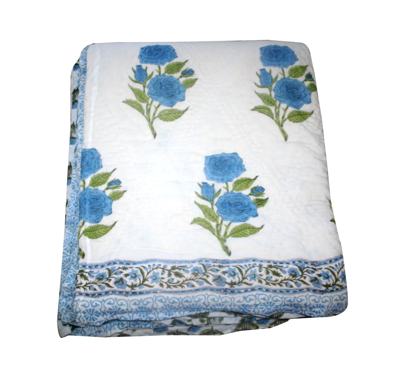 Exquisite Block Printed Rasai from Jaipur - Handcrafted Comfort and Elegance - Indianidhi