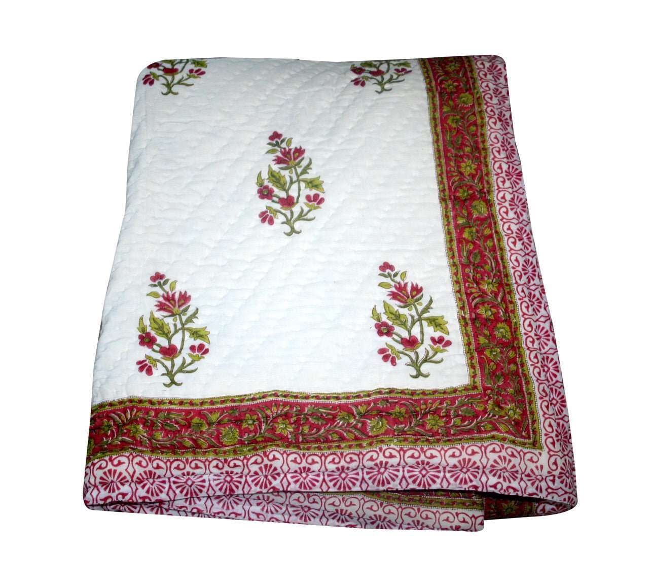 Exquisite Block Printed Rasai from Jaipur - Handcrafted Comfort and Elegance - Indianidhi