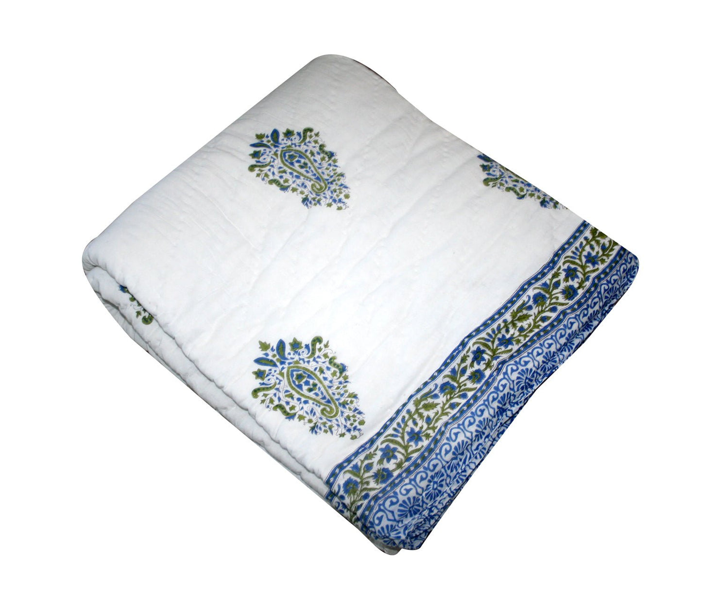 Exquisite Block Printed Rasai from Jaipur - Handcrafted Comfort and Elegance - Indianidhi