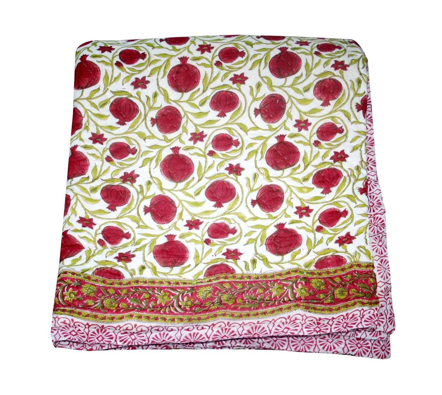 Exquisite Block Printed Rasai from Jaipur - Handcrafted Comfort and Elegance - Indianidhi