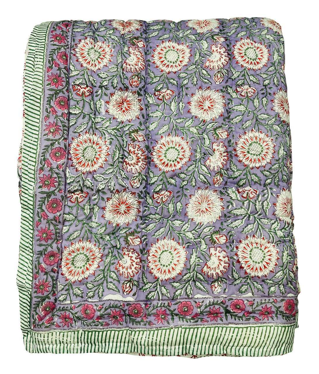 Exquisite Block Printed Rasai from Jaipur - Handcrafted Comfort and Elegance - Indianidhi