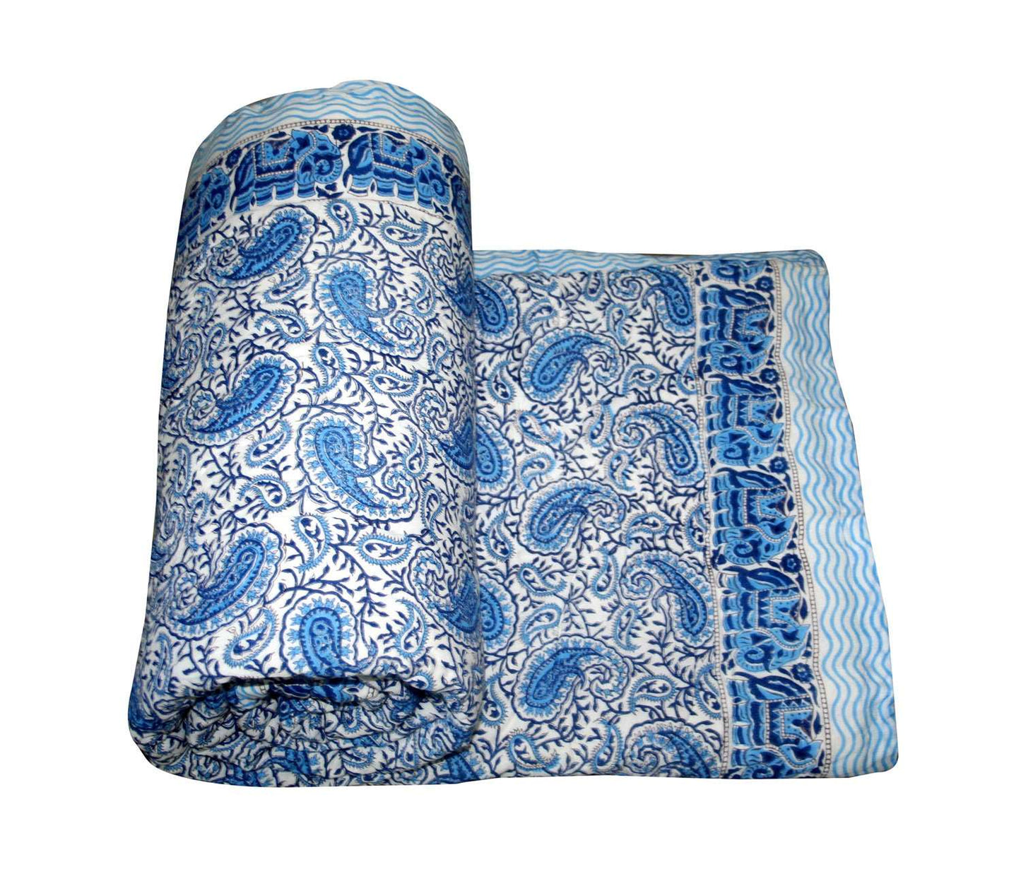 Exquisite Block Printed Rasai from Jaipur - Handcrafted Comfort and Elegance - Indianidhi