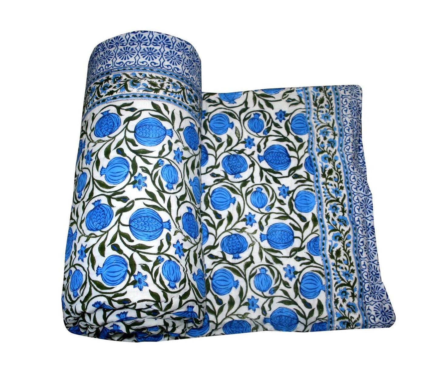 Exquisite Block Printed Rasai from Jaipur - Handcrafted Comfort and Elegance - Indianidhi