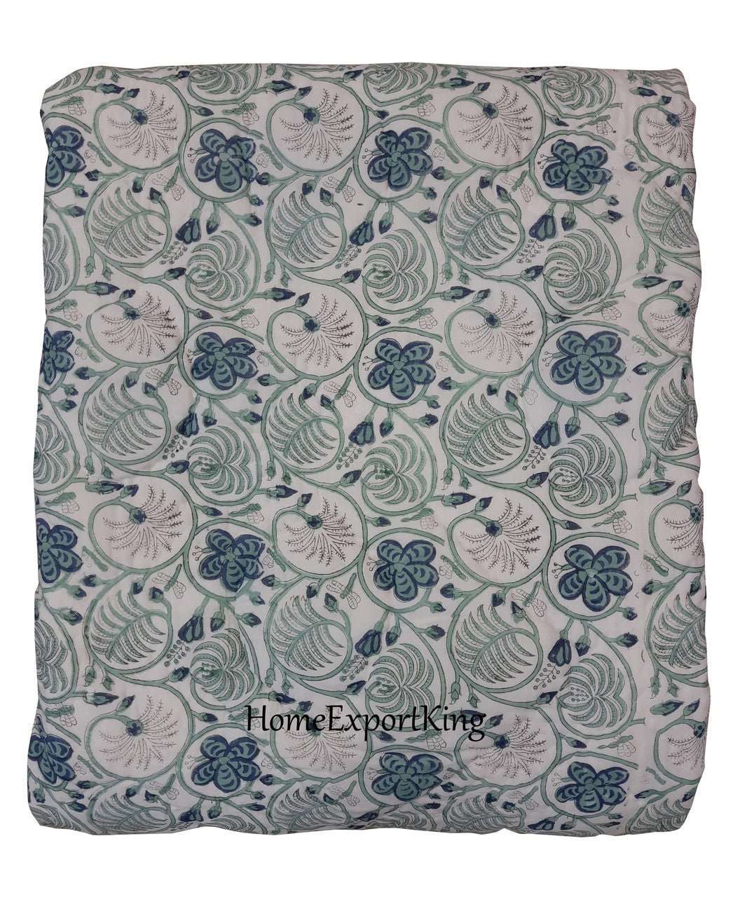 Exquisite Block Printed Rasai from Jaipur - Handcrafted Comfort and Elegance - Indianidhi