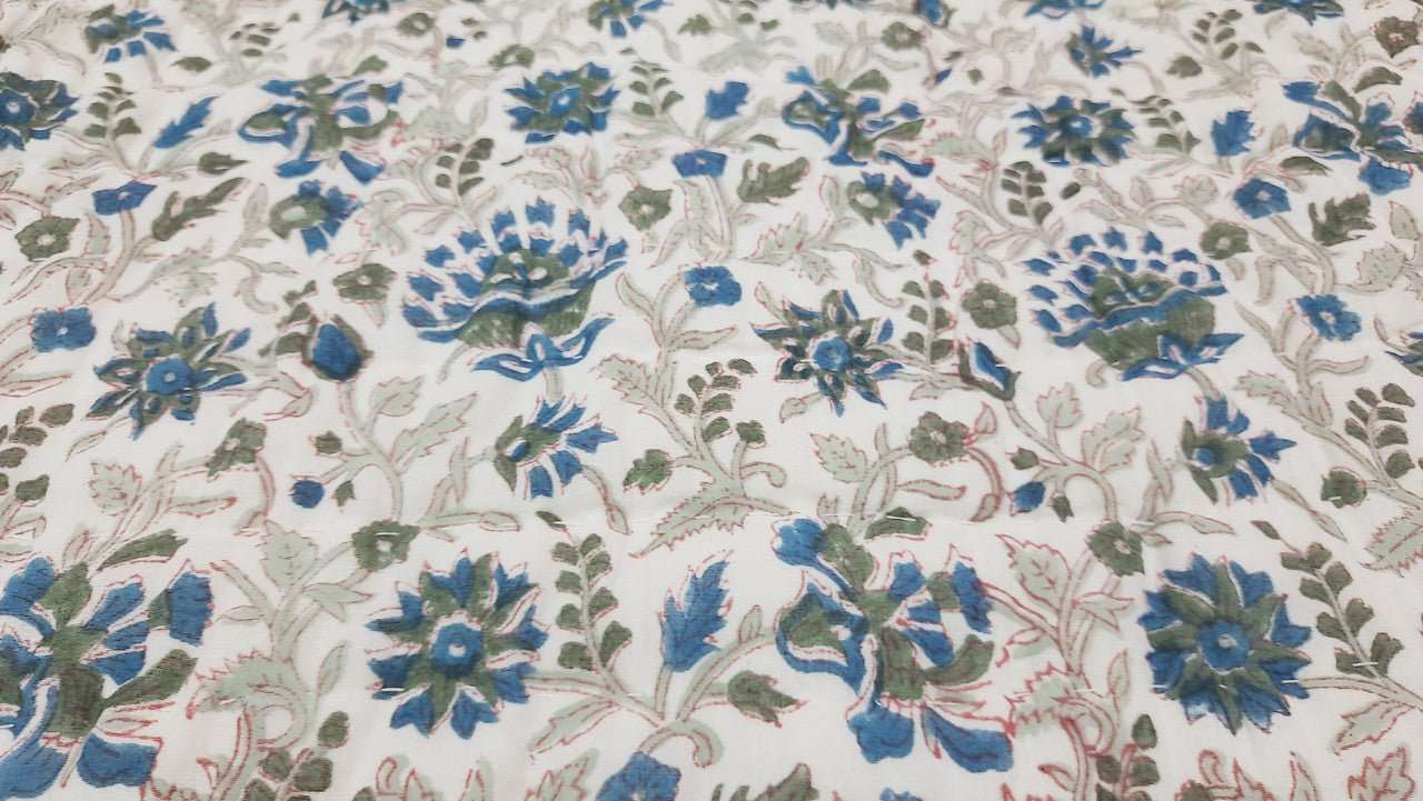 Exquisite Block Printed Rasai from Jaipur - Handcrafted Comfort and Elegance - Indianidhi