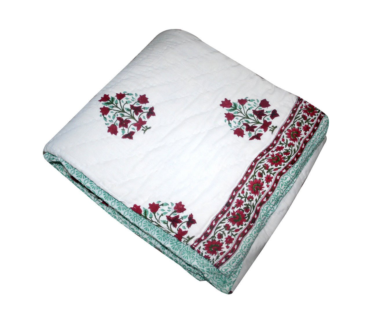 Exquisite Block Printed Rasai from Jaipur - Handcrafted Comfort and Elegance - Indianidhi