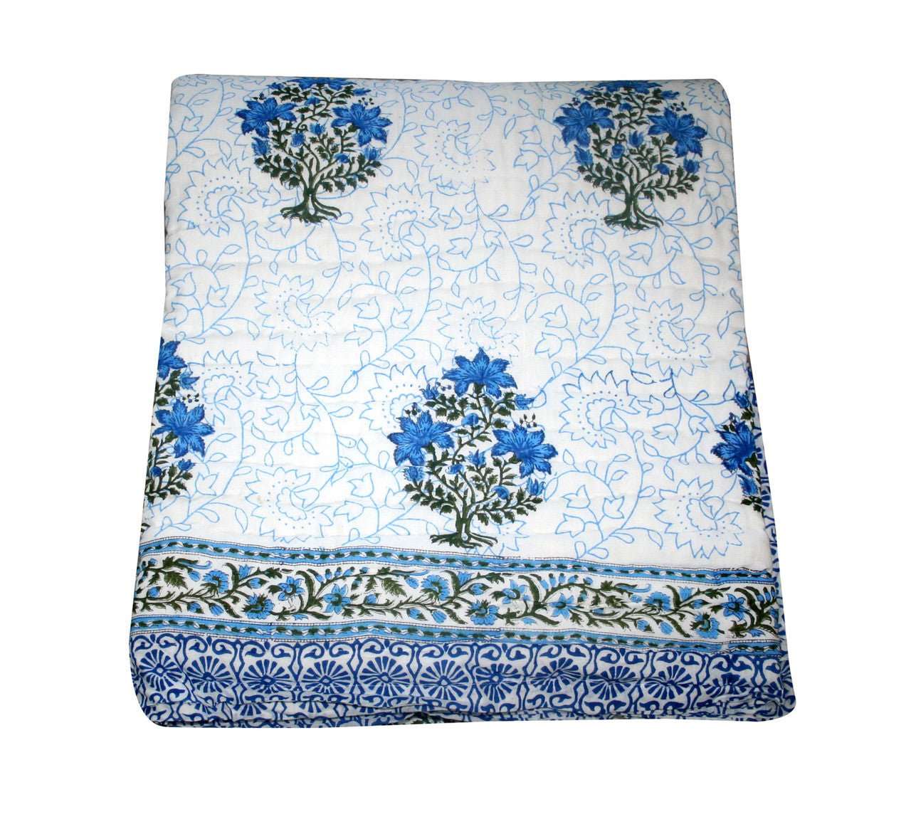 Exquisite Block Printed Rasai from Jaipur - Handcrafted Comfort and Elegance - Indianidhi