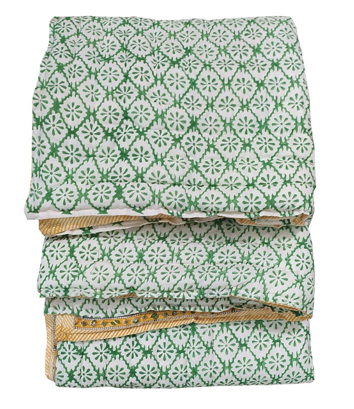 Exquisite Block Printed Rasai from Jaipur - Handcrafted Comfort and Elegance - Indianidhi