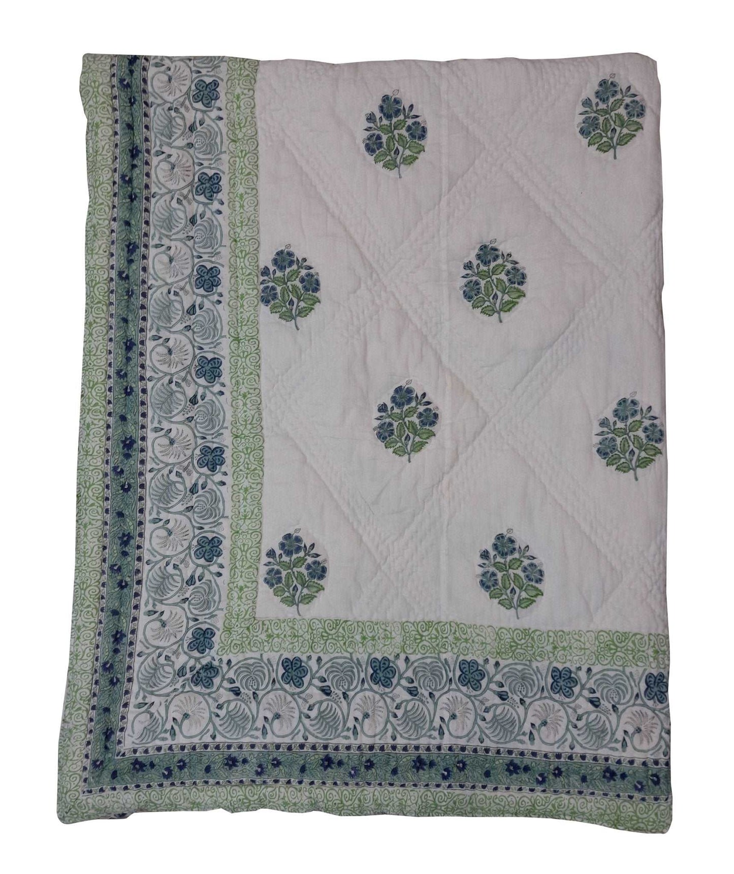 Exquisite Block Printed Rasai from Jaipur - Handcrafted Comfort and Elegance - Indianidhi