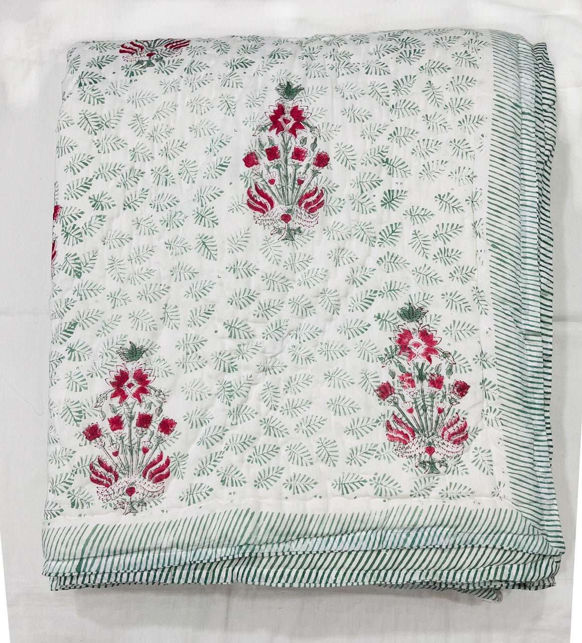 Exquisite Block Printed Rasai from Jaipur - Handcrafted Comfort and Elegance - Indianidhi