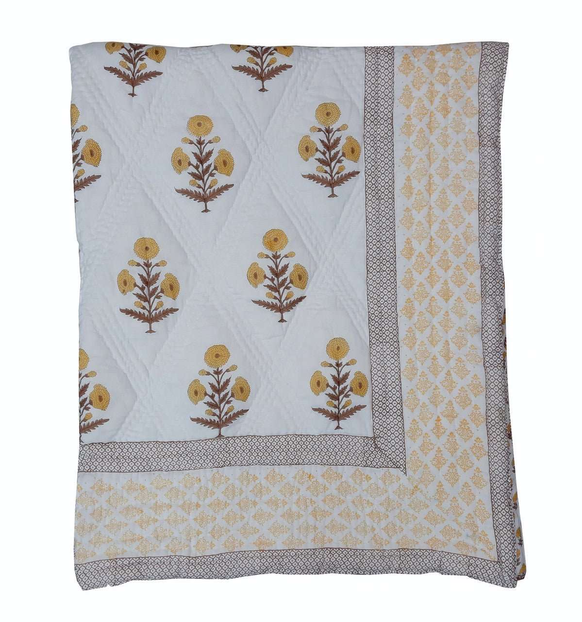 Exquisite Block Printed Rasai from Jaipur - Handcrafted Comfort and Elegance - Indianidhi