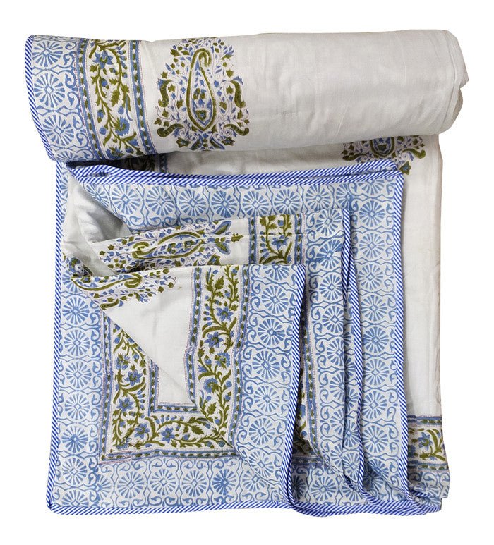 Exquisite Hand Block Printed Dohar Blanket - Traditional Artistry for Comfort - Indianidhi