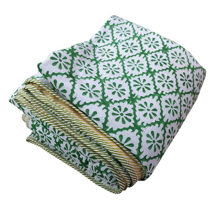 Exquisite Hand Block Printed Dohar Blanket - Traditional Artistry for Comfort - Indianidhi