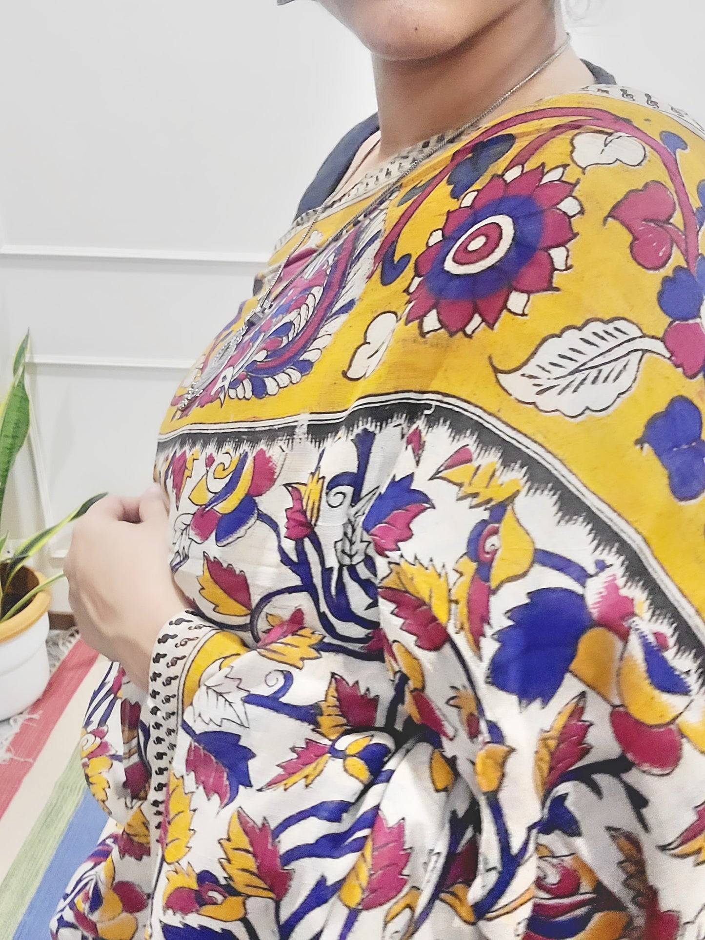 Kalamkari hand Printed pure Cotton Saaree