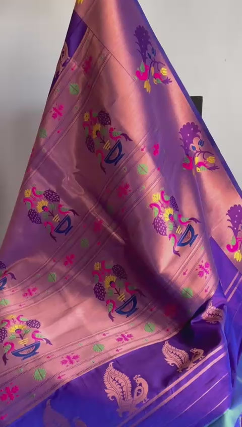 Semi Silk Paithani Sarees