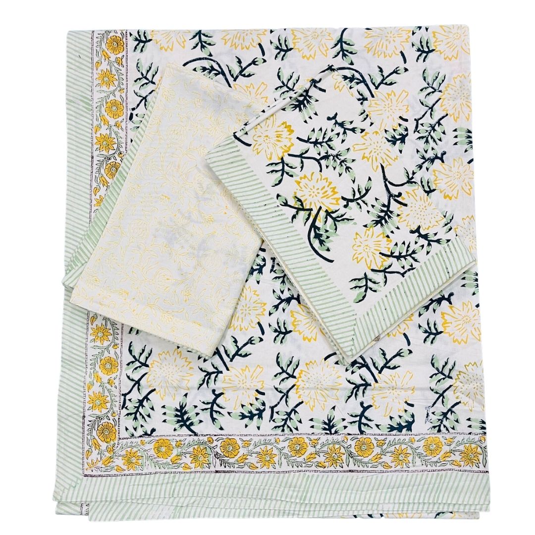 Timeless Elegance: Hand-Block Printed Bedsheets for Stylish Bedrooms - Indianidhi