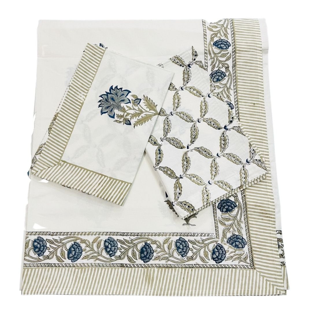 Timeless Elegance: Hand-Block Printed Bedsheets for Stylish Bedrooms - Indianidhi